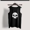 Optical Illusion Los Angeles Echo Park Skull Adult tank top