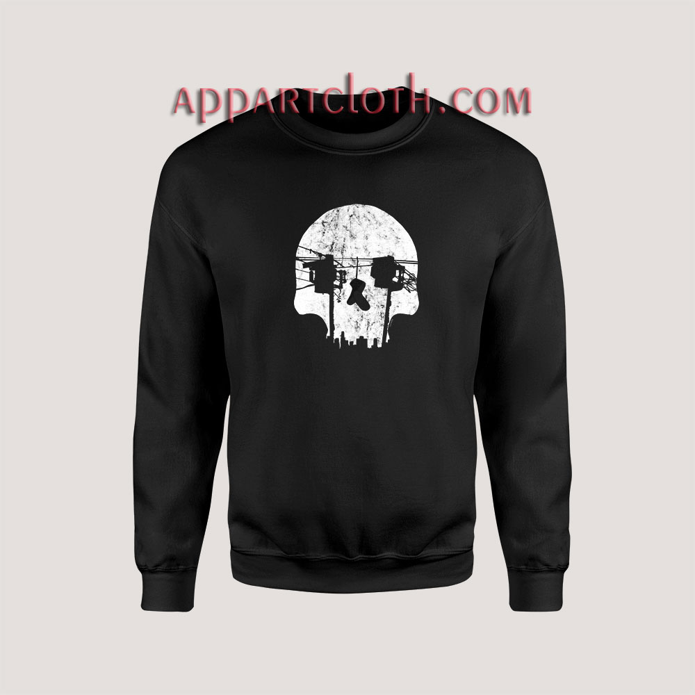 Optical Illusion Los Angeles Echo Park Skull Unisex Sweatshirts