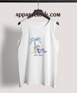 Palm Tree Life Is Good Adult tank top