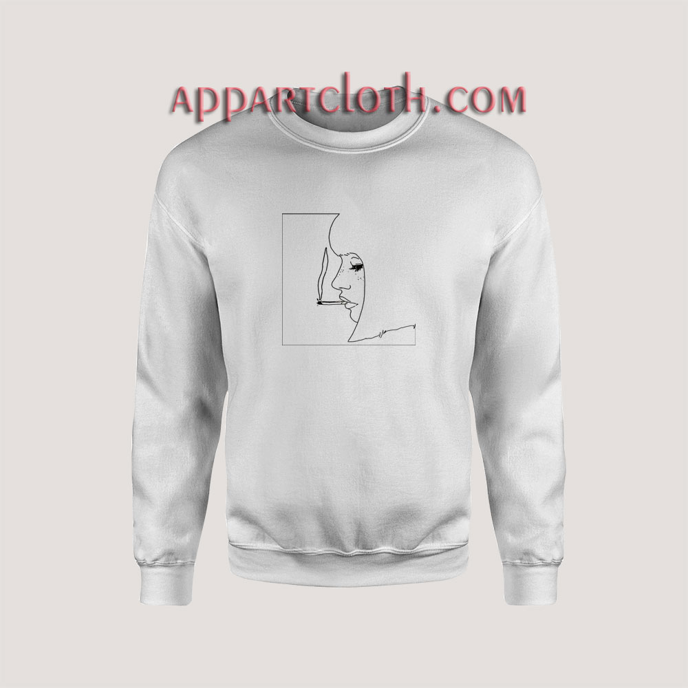smoking girl sweatshirt