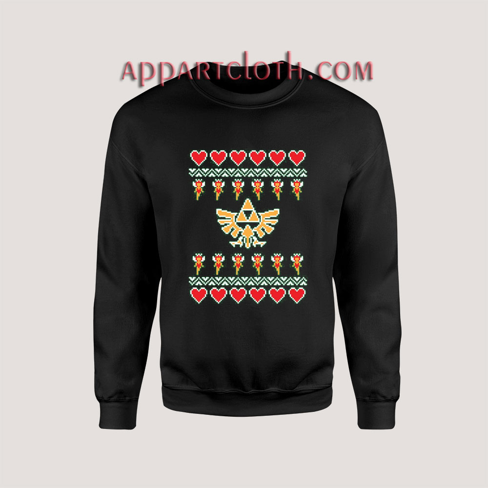 The Legend of Zelda TRIFORCE Ugly Christmas Unisex Sweatshirts