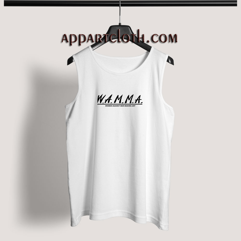 WAMMA Women Against Men Making Art Adult tank top