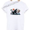Godzilla Catching Mothra Funny Shirts