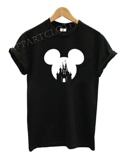Mickey Head Castle Funny Shirts