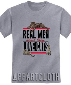 Real Men Admit They Love Cats Funny Shirts