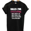 Rules For Monday Funny Shirts