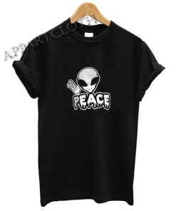 Alien Peace Funny Shirts
