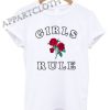 Girls Rule Roses Funny Shirts