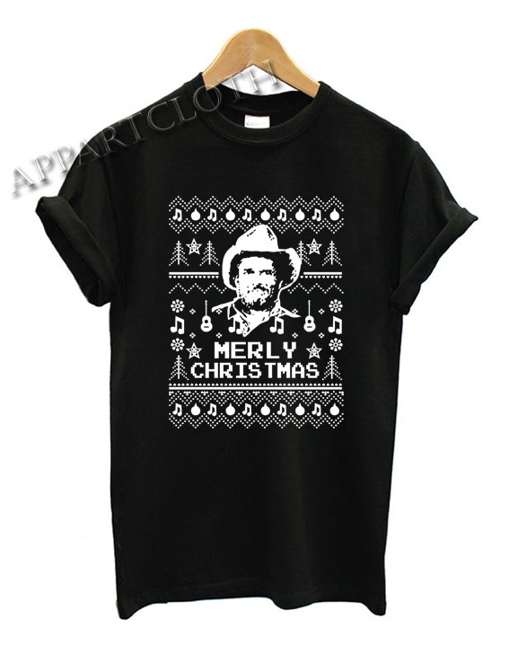 Merle haggard ugly christmas Funny Shirts