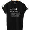 Mimi Definition Funny Shirts