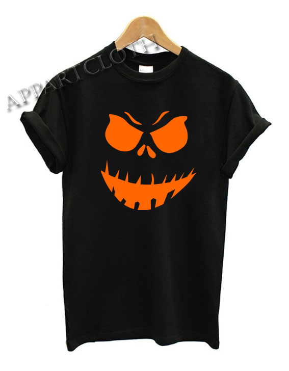Scary Pumpkin Halloween Funny Shirts