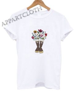 Sleeve Boots ‘n Bouquet Funny Shirts