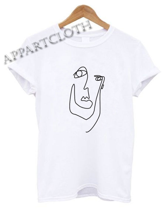 Picasso Woman Face Funny Shirts