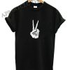 Skeleton Peace Hand Sign Funny Shirts