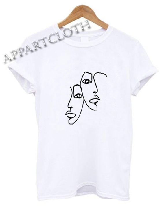 Twin Face Picasso Funny Shirts