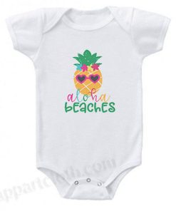 Aloha Beaches Funny Baby Onesie