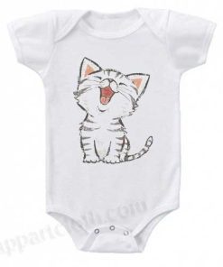 American Shorthair happy Funny Baby Onesie