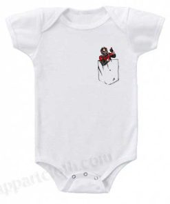 Ant Man in Pocket Funny Baby Onesie