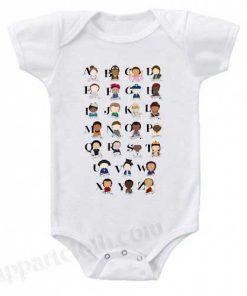 Awesome Woman Alphabet Funny Baby Onesie