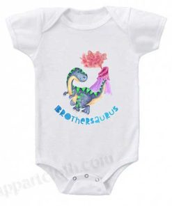 Brothersaurus Dinosaur Funny Baby Onesie