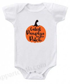 Cutest Pumpkin in the Patch Funny Baby Onesie