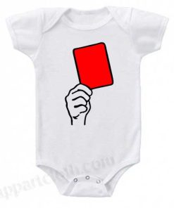 Foul - red card Funny Baby Onesie