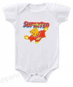 Super Ted Funny Baby Onesie