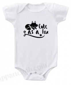 Cute as a Fox Funny Baby Onesie