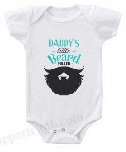 Daddy's Little Beard Puller Funny Baby Onesie