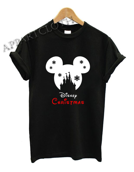 Disney SNOWFLAKE CASTLE Mickey Shirts