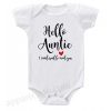 Hello Auntie Funny Baby Onesie