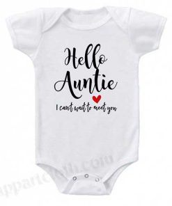 Hello Auntie Funny Baby Onesie