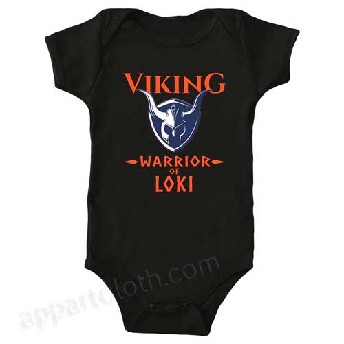 Viking Warrior of LOKI Funny Baby Onesie
