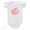 cute little peach Funny Baby Onesie