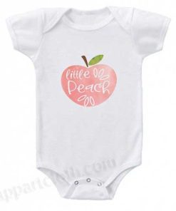 cute little peach Funny Baby Onesie