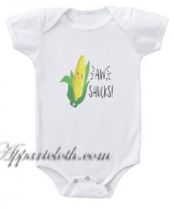 AW Shucks Corn Funny Baby Onesie