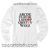 Abcde Unisex Sweatshirts