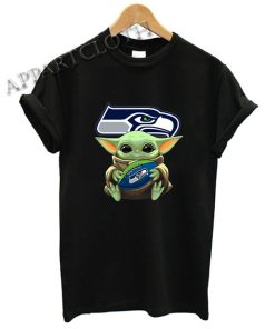 Baby Yoda Hug Seattle Seahawks Shirts