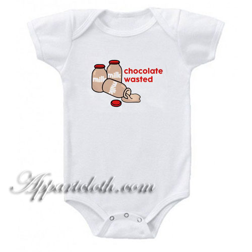 Chocolate Milk Wasted Funny Baby Onesie