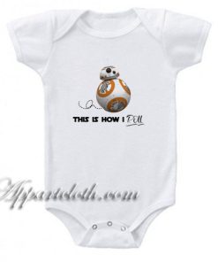 Cute Star Wars - This is How I Roll Funny Baby Onesie