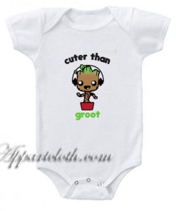 Cuter Than Groot Funny Baby Onesie