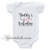 Daddy's Valentine Funny Baby Onesie