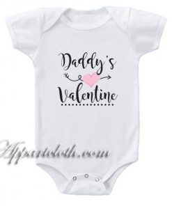Daddy's Valentine Funny Baby Onesie