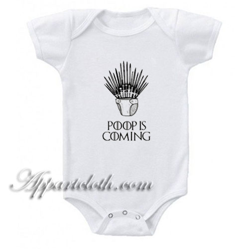 Game of Thrones - Poop Is Coming Funny Baby Onesie