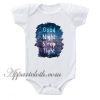 Good Night Sleep Tight Watercolor Funny Baby Onesie