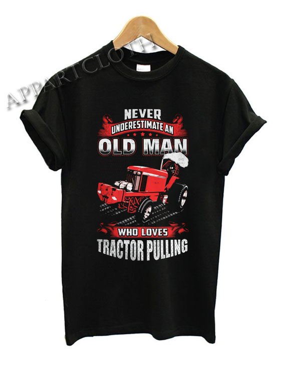 Old Man Tractor Pulling Shirts Size XS,S,M,L,XL,2XL appartcloth