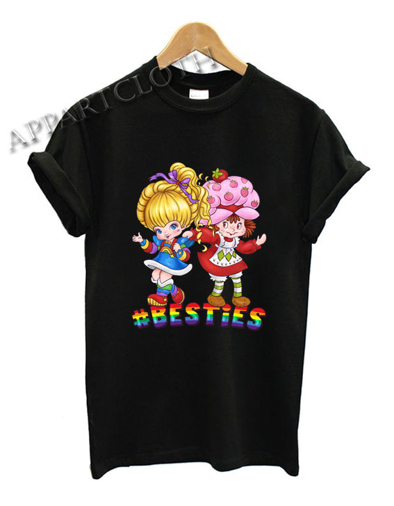 strawberry shortcake and rainbow brite shirt