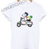 Snoopy and Woodstock on a Vespa Shirts