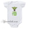 Star Wars Too - Cute I Am Yoda Gerber Funny Baby Onesie