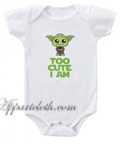 Star Wars Too - Cute I Am Yoda Gerber Funny Baby Onesie